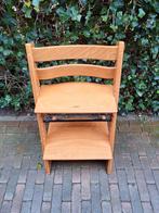Mooie houten (nieuw model) Stokke Tripp trapp kinderstoel, Ophalen of Verzenden, Zo goed als nieuw, Meegroeistoel, Aanschuifbaar