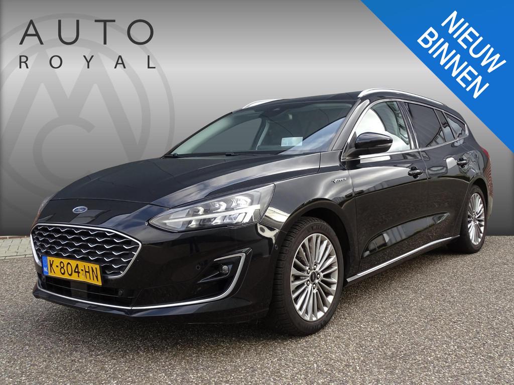 Ford Focus Wagon 1.0 EcoBoost Hybrid Vignale 6-BAK| NAVIGATI, Auto's, Ford, 125 pk, Gebruikt, Zwart, Lichtsensor