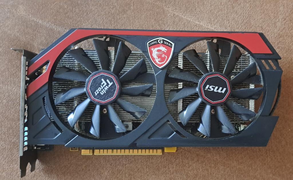 MSI GTX 750 Ti, Computers en Software, Videokaarten, Gebruikt, Nvidia, PCI-Express 3.0, GDDR5, HDMI, DVI, VGA, Ophalen of Verzenden