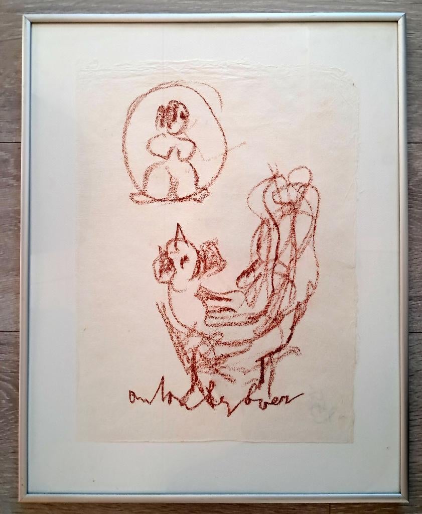 Anton Heyboer / Kip en ei  rood, Ophalen