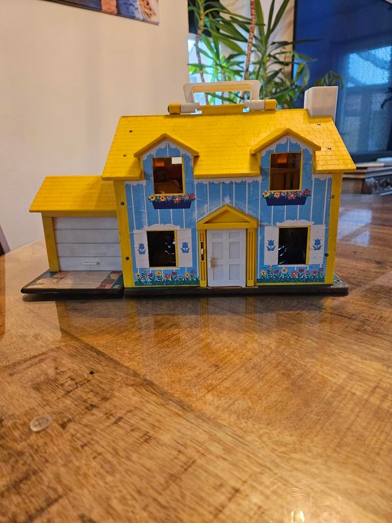 Vintage fisher price huis, Kinderen en Baby's, Speelgoed | Poppenhuizen, Ophalen of Verzenden, Gebruikt, Poppenhuis