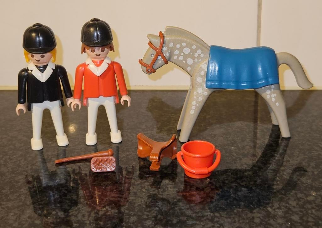 Playmobil ruiters met paard 3305, Ophalen of Verzenden, Gebruikt
