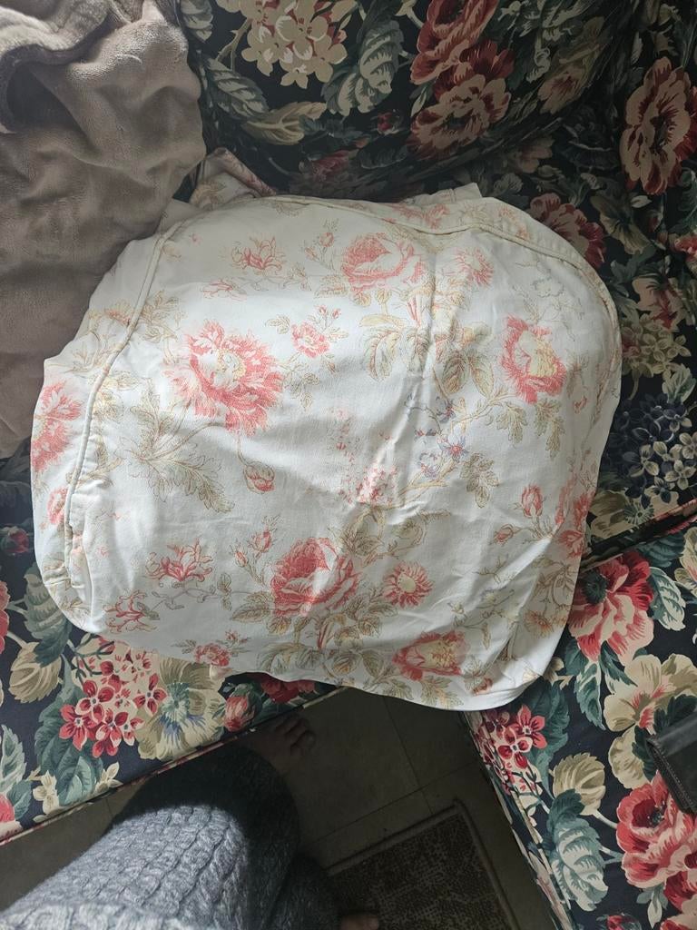 Ektorp lounge hoezen met bloemenprint, Huis en Inrichting, Banken | Voetenbanken en Poefen, Ophalen of Verzenden, Gebruikt, Stof