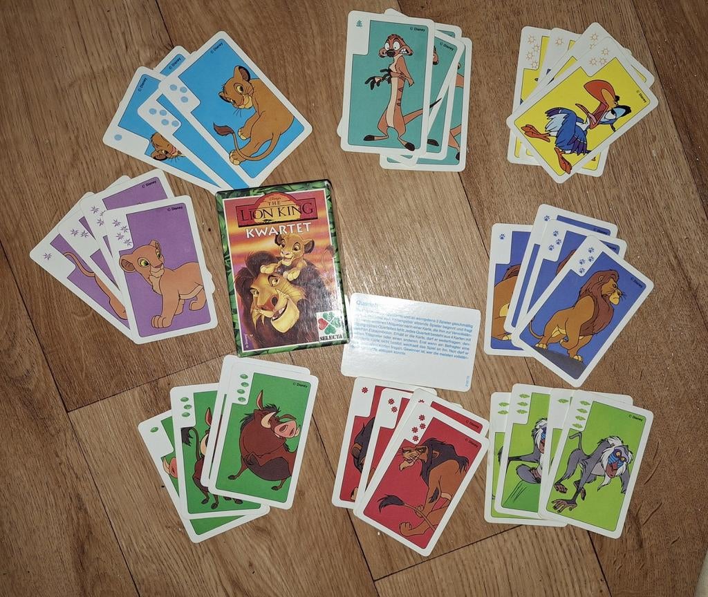 Disney The Lion King Kwintet Kaartspel - Compleet, Vijf spelers of meer, Ophalen of Verzenden, Gebruikt, Disney