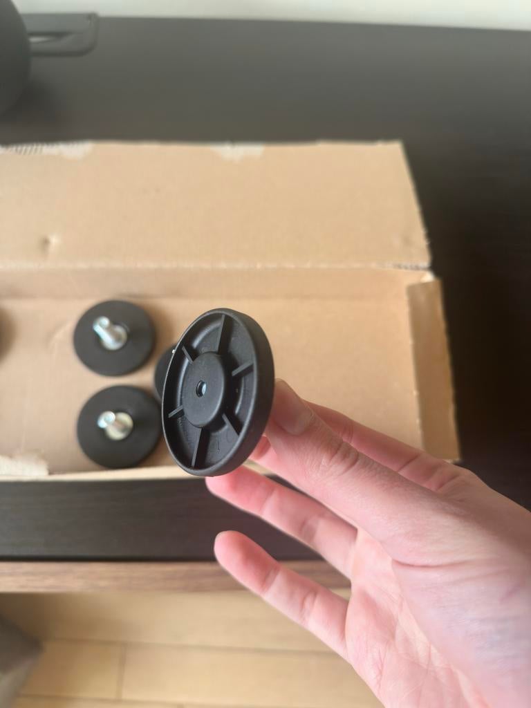 Ikea pootjes tv meubel besta, Gebruikt, Ophalen of Verzenden, Minder dan 25 cm, Minder dan 100 cm