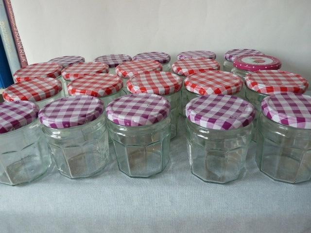Bonne Maman 20 glazen potten jam-inmaak-bewaar, Huis en Inrichting, Keuken | Potten en Pannen, Ophalen of Verzenden, Zo goed als nieuw