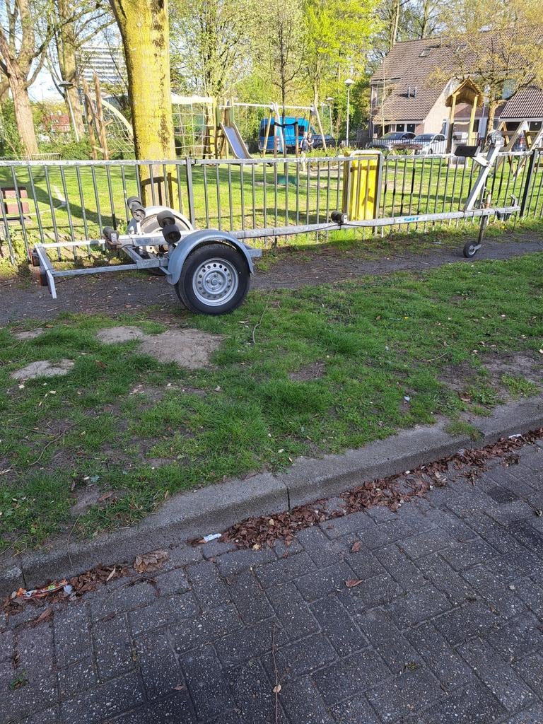 Te koop Boottrailer 5mtr, Watersport en Boten, Ophalen, Gebruikt, Overige typen, Zeilboot of Motorboot