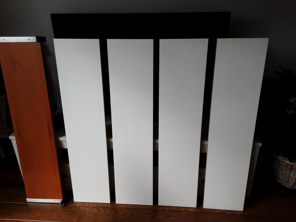 MDF Planken - 5 stuks - Wit & Bruin, Ophalen, Gebruikt