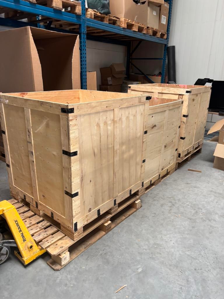 Houten kisten / stook hout / pallet bak 5 stuks GRATIS, Ophalen, 100 cm of meer, 60 cm of meer, Zo goed als nieuw