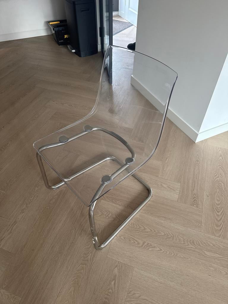 4x IKEA eetstoelen, Ophalen, Kunststof, Gebruikt, Overige kleuren