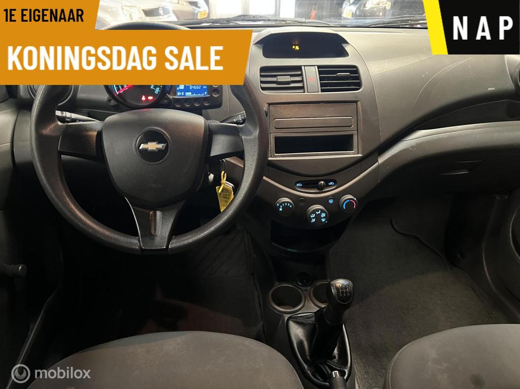 Chevrolet Spark 1.0 16V LS 1e Eigenaar - NAP, Voorwielaandrijving, Stof, Gebruikt, Zwart