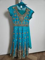 Indiase kleding lehenga anarkali maat S 36, Overige typen, Blauw, Ophalen of Verzenden, Zo goed als nieuw