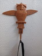 Houtsnijwerk Uil als wandhaak, Ophalen of Verzenden