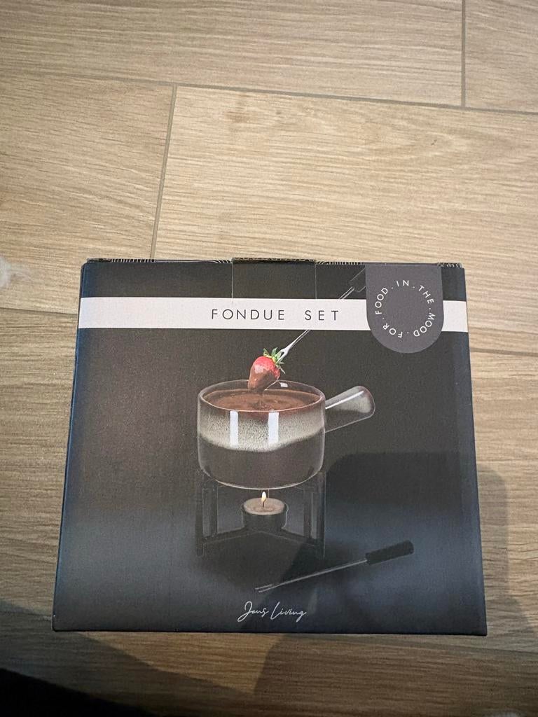 Jens Living Fondue Set - Chocoladefondue, Overige typen, Nieuw, Ophalen of Verzenden, Steen/keramiek