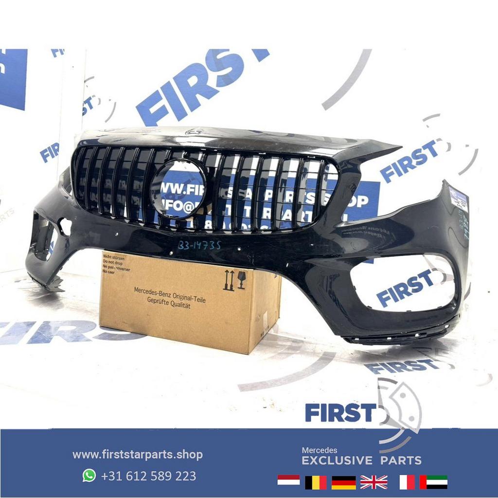 W156 BUMPER + GT GRIL FACELIFT GLA AMG VOORBUMPER ZWART WIT, Gebruikt, -, Voor, Ophalen of Verzenden