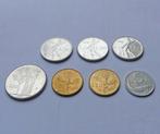 Italiaanse munten 5 20 50 100 Lire Italië, Ophalen of Verzenden, Italië, Setje