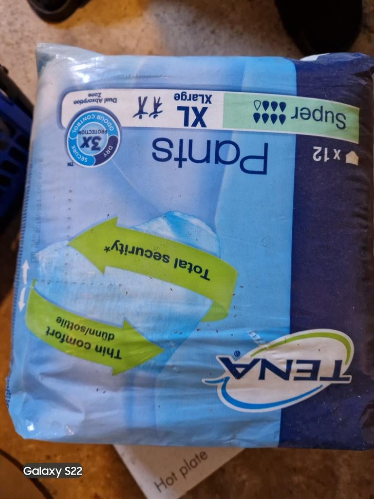 Tena xl, Diversen, Ophalen