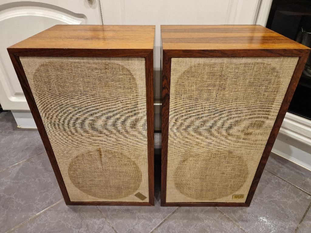 Set Acoustic Research AR5 lege kasten., Audio, Tv en Foto, Luidsprekers, Gebruikt, Minder dan 60 watt, Front, Rear of Stereo speakers