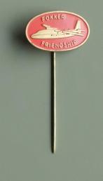 Fokker Friendship - vliegtuig - metaal, Ophalen of Verzenden, Zo goed als nieuw, Transport, Speldje of Pin