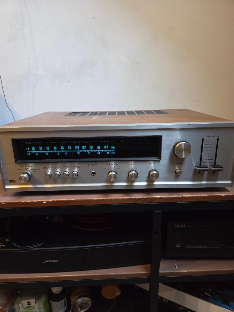 Realistic STA-80 receiver 1974 Zeldzaam !!, Gebruikt, Ophalen, Overige merken, Minder dan 60 watt