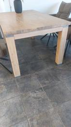 Mooie uitschuifbare eettafel en salontafel Bommel meubelen., Gebruikt, 150 tot 200 cm, Rechthoekig, Overige houtsoorten