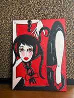 Acrylverf schilderij "Met de handen in het haar", Ophalen of Verzenden