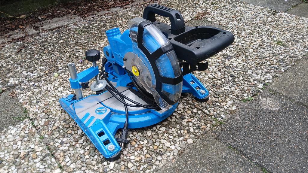 Afkortzaag - verstekzaag, Doe-het-zelf en Verbouw, Gereedschap | Zaagmachines, Ophalen, Zo goed als nieuw, Top Craft, Afkortzaag