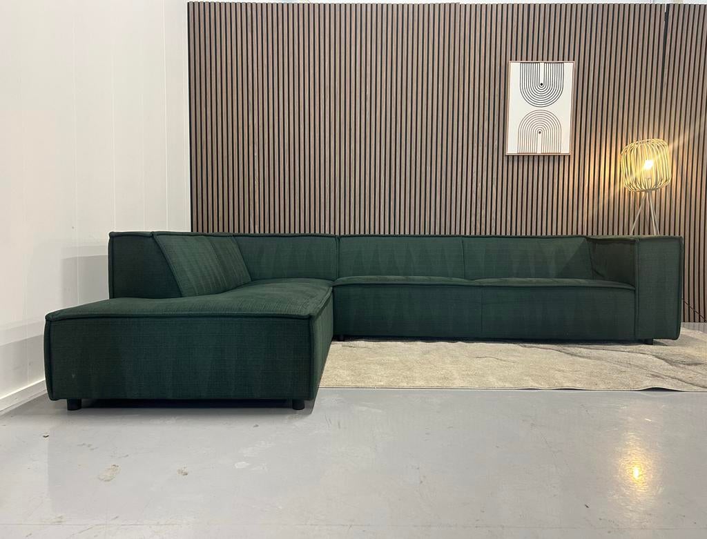 By Sidde - Sommer - Hoekbank - Donkergroen - Nette Staat, Ophalen of Verzenden, Zo goed als nieuw, 150 cm of meer, Vierpersoons of meer