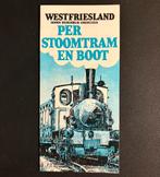 Brochure SHM ‘Westfriesland per stoomtram en boot’ (1983), Ophalen of Verzenden, Zo goed als nieuw, Tram, Boek of Tijdschrift