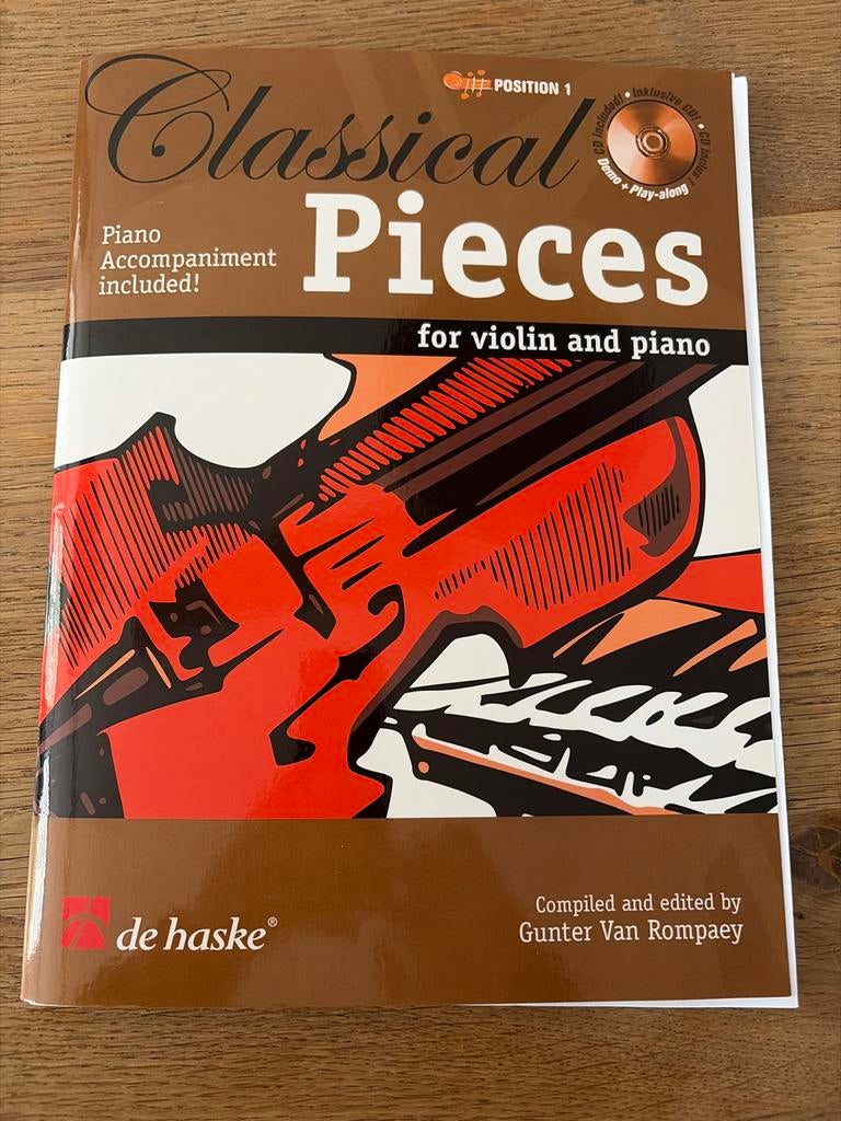 Classical Pieces for violin and piano - met CD, Klassiek, Les of Cursus, Nieuw, Ophalen of Verzenden