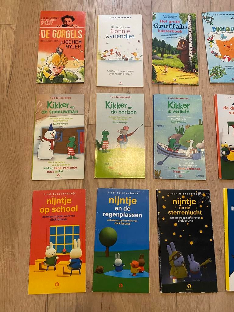 12 diverse luisterboeken (Nijntje, Kikker, Dikkie Dik), Boeken, Luisterboeken, Ophalen of Verzenden, Cd, Kind