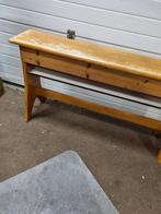 kerkbankje jaren 1930 met knielkussen schap, Ophalen of Verzenden