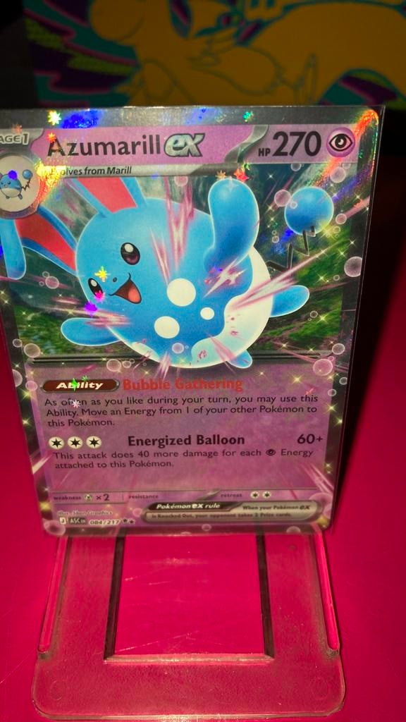 Pokemon Azumarill Ex 84/217 Ascended Heroes 3,00 euro, Ophalen of Verzenden, Zo goed als nieuw