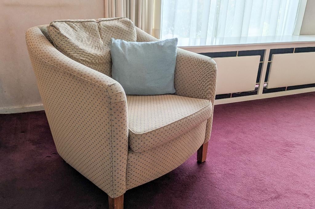 Comfortabele fauteuil / clubstoel, Ophalen, Gebruikt, 75 tot 100 cm, Stof