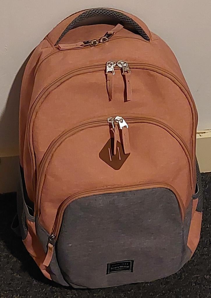 Travelite Basics rugtas rose/grey, Ophalen, Zo goed als nieuw, Overige merken, 30 tot 45 cm