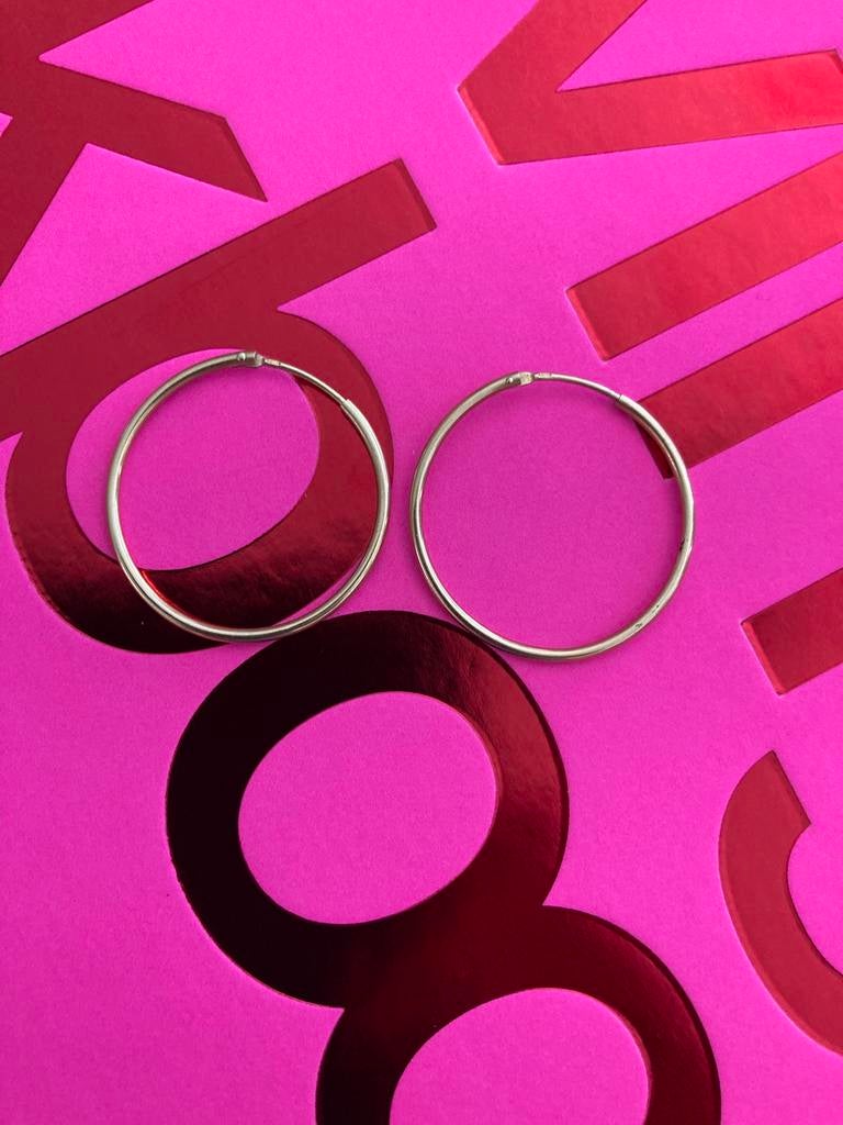 ✨🦢Oorbellen 14 karaat 585 creolen anna nina hoops, Ophalen of Verzenden, Goud