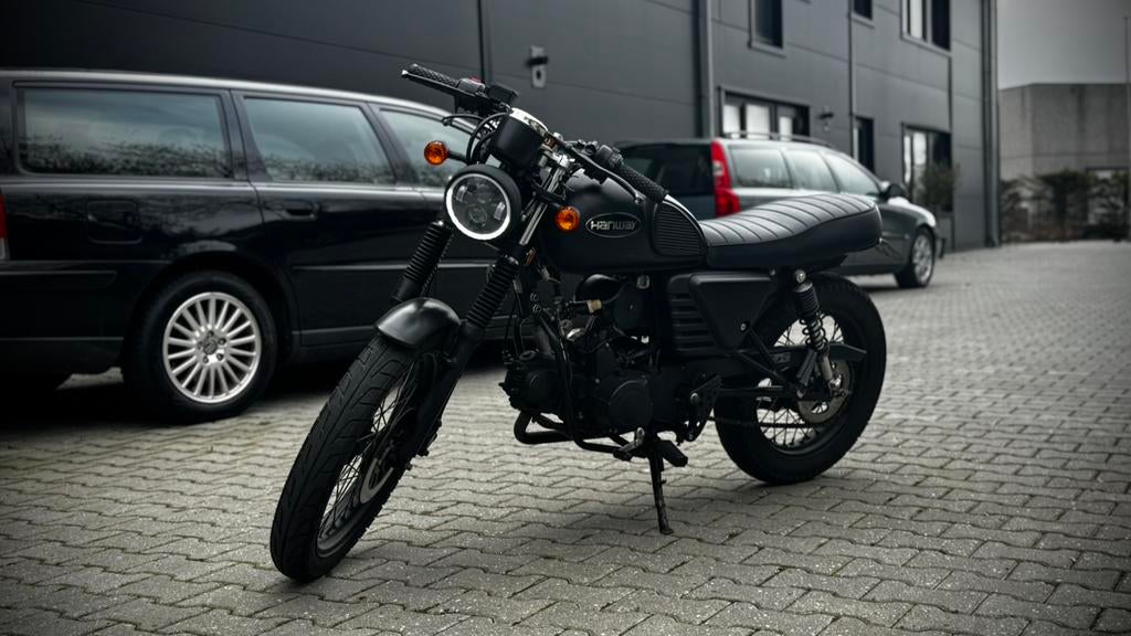 Hanway RAW50 – Schakelbrommer – Alarm – 2017, Fietsen en Brommers, Brommers | Overige merken, Ophalen, Hanway, Gebruikt, Maximaal 45 km/u