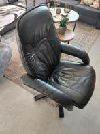 Leren relax stoel (zwart), Huis en Inrichting, Fauteuils, Ophalen, Gebruikt, Leer, 50 tot 75 cm