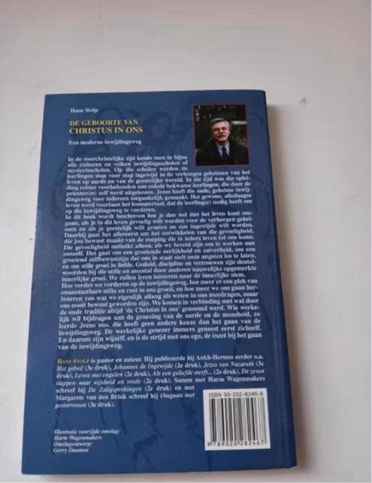 Beschrijving Hans stolp - de geboorte van christus in ons, Ophalen of Verzenden, Zo goed als nieuw, Spiritualiteit algemeen, Achtergrond en Informatie