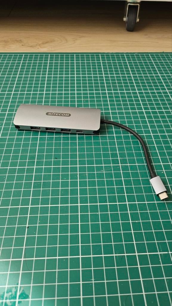 Sitecom USB-C Hub Adapter met HDMI, USB 3.0 en USB-C, Ophalen of Verzenden, Gebruikt
