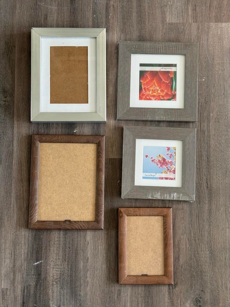 Diverse fotolijsten - Set van 5, Ophalen of Verzenden, Zo goed als nieuw