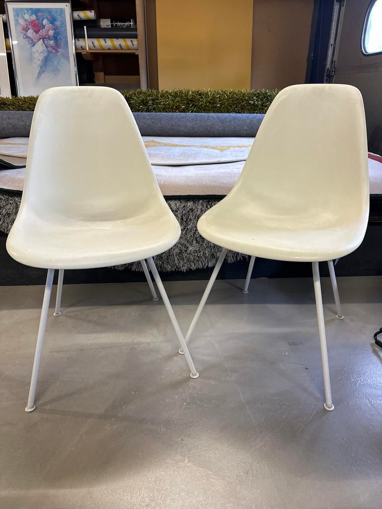 Vitra DSX Outdoor stoelen, Huis en Inrichting, Stoelen, Ophalen, Kunststof, Gebruikt, Twee