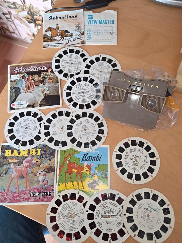 Izgs Oude Viewmaster +vieuwmasterschijfjes, Verzamelen, Speelgoed, Gebruikt, Ophalen of Verzenden