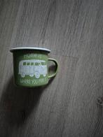 beker mok metaal groen wit vw volkswagen bus look, Overige materialen, Nieuw, Ophalen of Verzenden, Overige stijlen