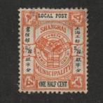 1892 half-cent SHANGHAI-local post-treaty port CHINA, Ophalen of Verzenden, Gestempeld, Oost-Azië
