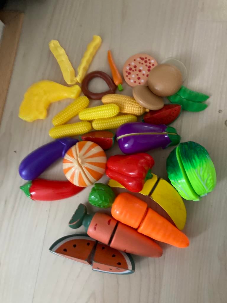 Speelgroente en -fruit, Ophalen, Gebruikt, Kunststof, Speelkeuken-accessoire