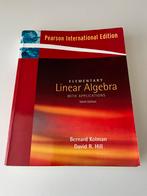 Elementary Linear Algebra - Bernard Kolman & David R. Hill, Boeken, Ophalen of Verzenden, Beta, Gelezen, WO