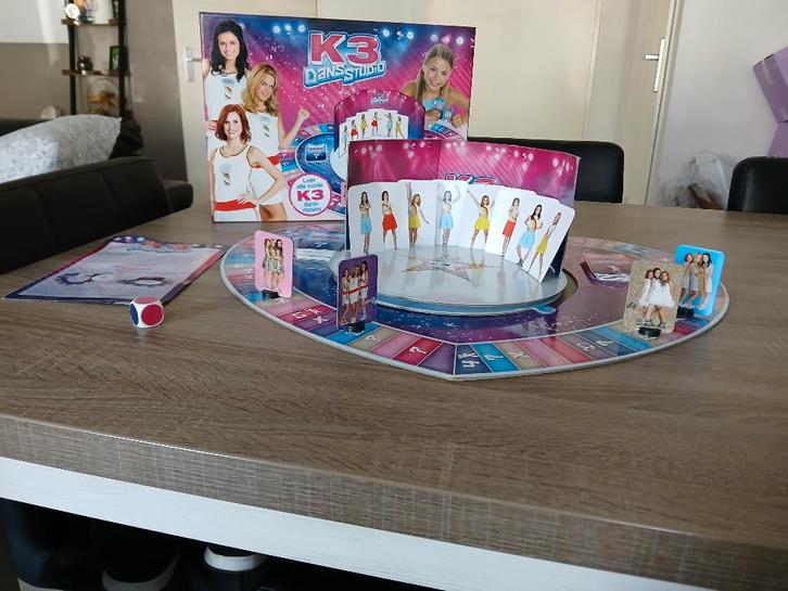 K3 dansstudio, Hobby en Vrije tijd, Gezelschapsspellen | Bordspellen, Zo goed als nieuw, Een of twee spelers, Drie of vier spelers