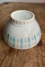 Franse spoelkom turkoise / wit streep, Ophalen of Verzenden