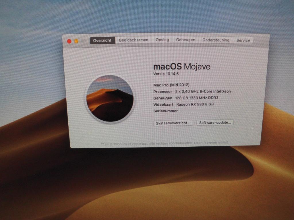 Mac pro mid 2012 12 core 3,46 128gb rx580 ssd, Computers en Software, Apple Desktops, Mac Pro, SSD, 2 tot 3 Ghz, 64 GB of meer